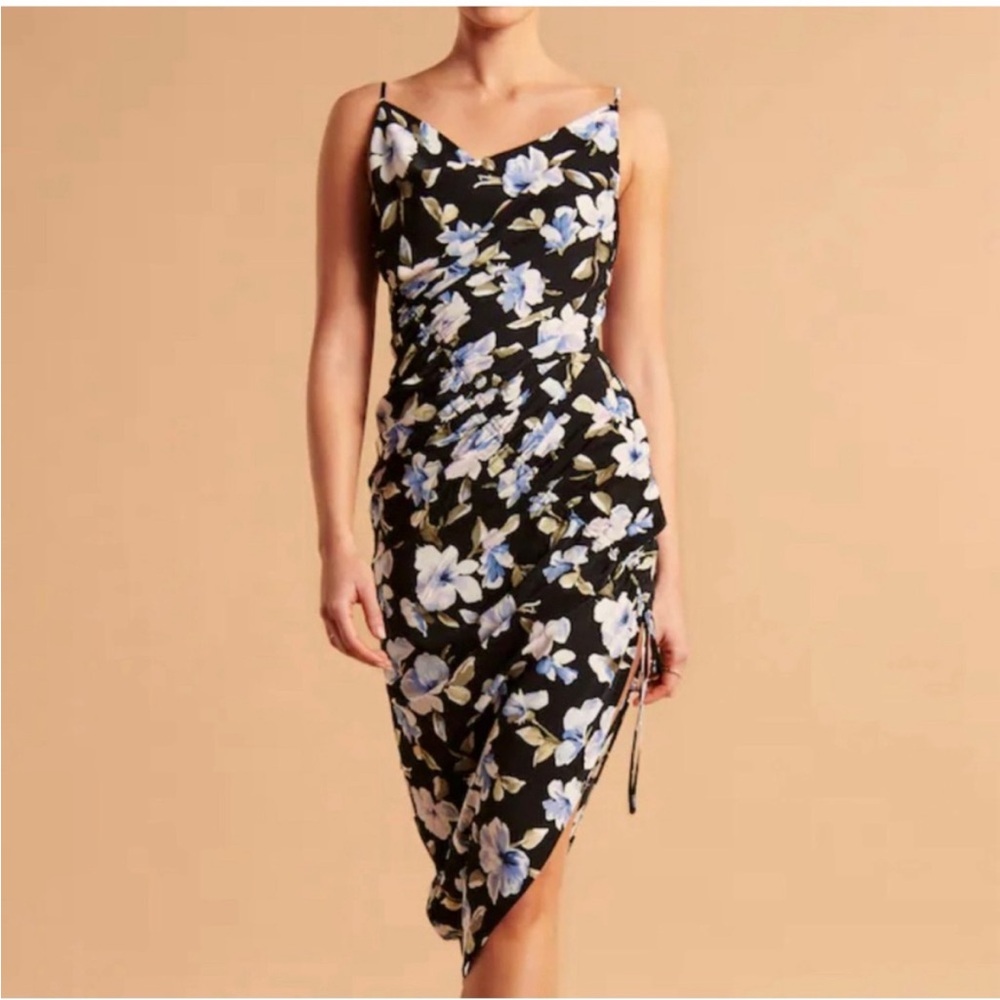 NWT! Abercrombie midi dress with flattering side tie